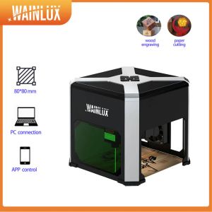 WainLux K6 Pro Bluetooth Laser Engraver Printer Portable Mini Laser Engraving Cutting 80*80mm CNC Machine Support Wood Plastic