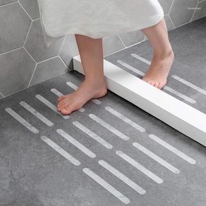 Banyo paspasları 2x20cm Banyo Küvet Anti Slip Strip Mutfak Kendi Kendinden Yapısal Yapışkan Slip Olmayan Teyp Küvetleri Duşlar Yer Karo Çıkartmaları