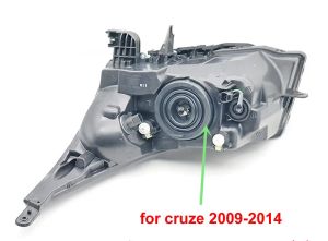 Dla Chevrolet Cruze 2009-2016 Sail Lova Reflight Cover Cover Zakłona uszczelniająca Gumowa wodoodporna odporna czapka reflektora 100 mm 1pcs