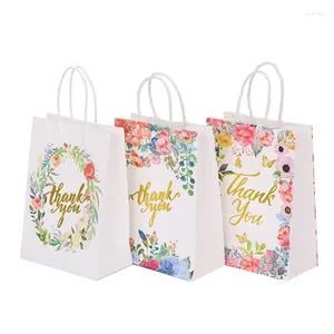 Wrap regalo 12 pezzi TOTE BASS Ringraziamento Packaging per matrimoni Feste di compleanno Decorazioni natalizie Shopping Packa Bride