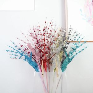 Dekorativa blommor Fake Flower Simulated Plant Stage Activity Arrangement Prop Artificial Berry Stems 60cm Wedding Christmas Party Home