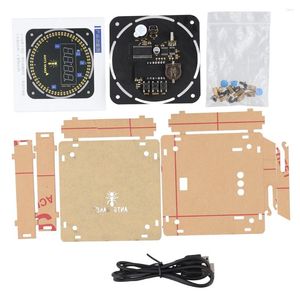 Väggklockor DIY Roterande Digital LED Displaymodul 4-DIGITAL ALARM Electronic Clock Kit