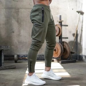 Jogger Joggshose Männer lässig dünne Hose Mehrfachhose männliche Streckenhosen Fitness Training Bodybuilding Sport Pant 240329