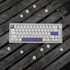 Tillbehör 146 Keys/Set Purple Rose KeyCaps PBT Dye Sub Lightproof Key Caps Cherry Profile KeyCap för 61 64 68 75 84 96 98 104 Tangentbord