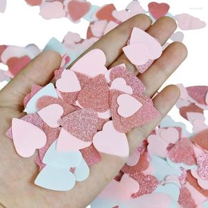 Decorazione per feste Glittler Rose Gold Heart Paper Carta per matrimoni Confettis Forniture per il compleanno di Baby Shower Decor