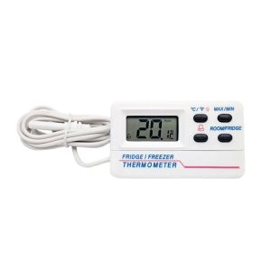 Embedded Electronic LCD Digital Display Thermometer Refrigerator Fish Tank Temperature Measurement 1M Waterproof Probe Cable