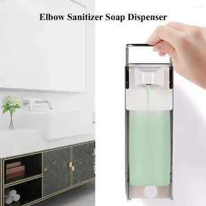 Liquid Soap Dispenser 500ml Manual Transparent Wall Mounted El Bathroom Accessories Sanitizer Shampoo Shower Gel Container Bottle