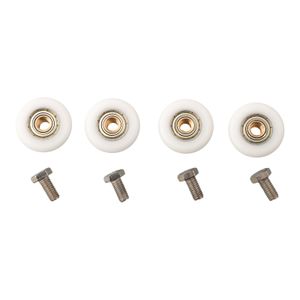 4pcs Shower Door Roller Replacement Door 19/23/25mm Pulley Shower Sliding Door Wheel Runner Pulley Shower Parts