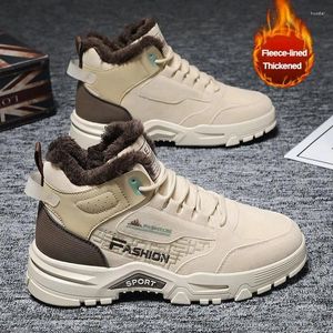 Stivali sport scarpe da scarpe da ginnastica da uomo calde per uomini inverno comodo peluche durevole