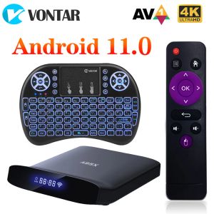 Box A95X W2 Android 11スマートテレビボックスAmlogic 4GB RAM 64GBサポートデュアルWIFI 4K 60FPS VP9 BT9 BT5.0メディアプレーヤー2GB 16GB TVBOX A95XW22