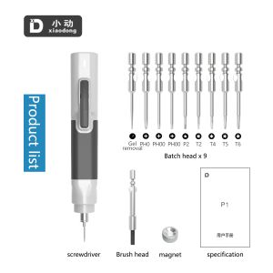 Xiaodong P1 Electric Hutriver Professional Demassembly Narzędzia do iPhone'a Androida Huawei Tablety tabletowe narzędzia otwierające