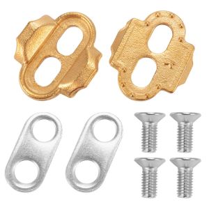 Durable MTB Road Bike Shoes Cleats Locking Plate Cycling Lock Pedal Metal Crank Cleats Screw Set Riding Shoes Splint Set