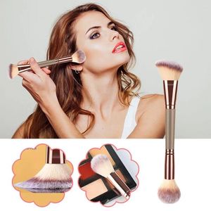 Makeup Brushes 1st Double-Heed Contour Highlight Brush Dual Purpose Portable Minimalist Multifunctional K4A4