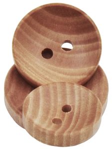 30st Natural Color Camellia Wood Grain Wood Knappar 15mm 18mm 20mm Sy Accesories for Clothes Decorative 2 Holes Button