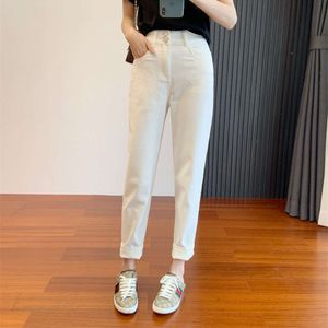 straight leg jeans for womens 2024 spring/summer new loose and slimming mid high waist casual pants