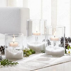 Candle Holders Candelabra Wedding Grass El Dining Holder Dekoracja restauracji Centrum stolik Nordic Modern Transparent