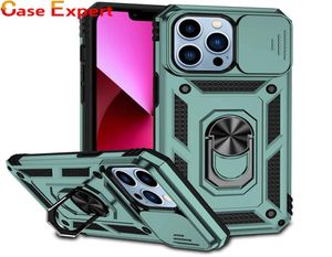 Camera Protection Metal Ring Holder Shockproof Cases For iPhone 14 Plus Pro Max Samsung S22 Ultra A03S Moto G Pure Power Play Stylus Google Pixel 6 Pro4907299