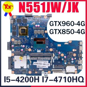 Motherboard N551JW Laptop Motherboard For ASUS N551JM G551JM G551JW N551JK G551JK N551JB N551JQ N551JX G551JX GL551J Mainboard I5 I7 Working