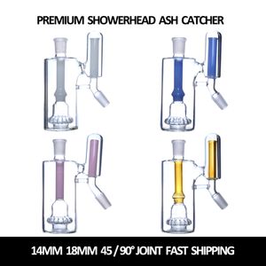 2024 Yeni 8 Stil Bong Ash Catcher Hookah Toptan 14mm 18mm 45/90 Derece Eklem Eşsiz Cam Sigara Aksesuarları