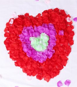 120pcsbag Wedding Party Decoration Artificial Flower Rose Petal Romantic Fake Petals Valentine Marriage3480302