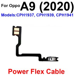 Volym Power Flex Cable för Oppo A5 A9 A31 A33 A91 A92 A93 2020 4G ON OFF Power -knappar Voulme Sidan Nyckel Switch Flex Cable