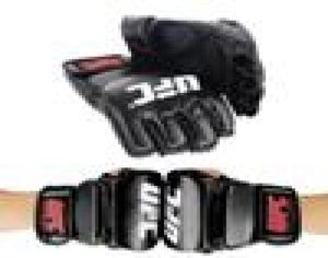 MMA walka skórzane rękawiczki bokserskie Muay Thai Training Sparring Kickboxing Rękawiczki podkładki do wykroczeń SANDA Ochronne sprzęt Ultimate25381348269