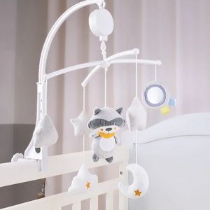 Baby Crib Mobiles Rattles Music Educational Toys Bed Bell Carousel For Cots Spädbarn 012 månader Borns gåvor 240409
