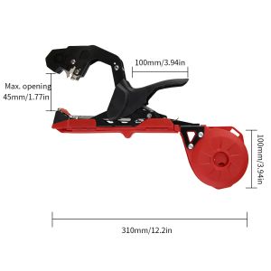 Sebze, üzüm, domates, biber için 10 rulo bant ve 1 kutu zımba ile bahçecilik tapetoolü her şeyden önce bitki bağlama makinesi