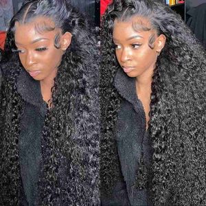 Lace Frontal Straight Human Hair Wig Brazil 28 30 inch Suitable for Black Women Wet Wave and Wave Synthetic Loose Deep Wave Open Closed Wig