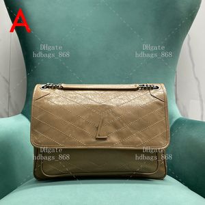 Klaffpåsar designer crossbody väska stor kalvskinn pendlare väska 10a spegel 1: 1 kvalitet lyxhandväska mode kedja påse axel väska messenger väska kvinna med box wy028