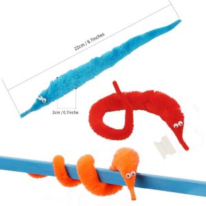 1pc fuzzy worm magic giocattolo magia magia strana bambini magici per bambini giochi per bambini worm online trucchi per bambini