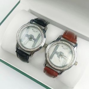 Hight Quality Brand Quartz Uhren H Ladies Modedesigner kleines Zifferblatt Casual Watch Lederband Armbanduhr für Frauen Animal Orange Gurt