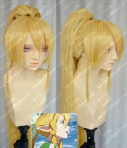 Sword Art Online Leafakirigaya SUGUHA COSPLY WIG mit 100 cm langer Pferdeschwanz Wig5917088