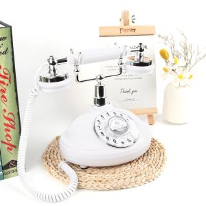 Wedding Audio Guest book Phone Wedding Sign-in Board Annual Meeting Birthday setup Retro oval-shaped audio guestbook phone