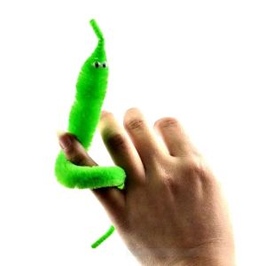 Fuzzy Magic Worm Trick Toys for Kids Wiggly Twisty Worm su una festa di carnevale invisibile Favora i bambini Magic Props