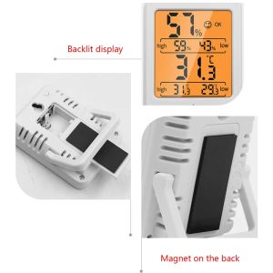 Termômetros de sala Mini termômetro interno interno Monitor de temperatura ambiente Monitor de higrômetro preciso Medidor de umidade max/min/min