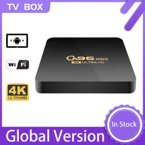 Caixa em estoque versão global Q96 Mini Internet TV Setpop Box Android TV Box Internet TV Player Smart Home HD Display Android System