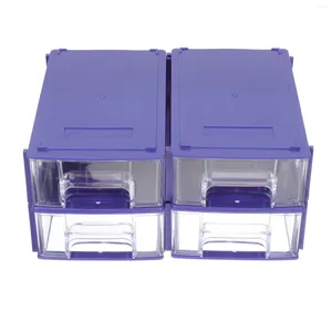 Storage Bottles 4 Pcs Parts Box Drawer Small Bins Electronic Organizer Plastic Tool Container