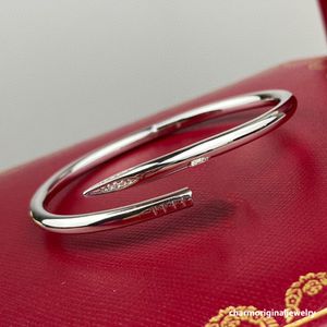 Bracelete de unhas Designer para pulseira de prata para mulher designer de unhas Designer de jóias parafuso de jóias pulseiras de ouro pulseiras de pulseira prateada pulseiras de designer de designer