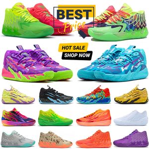 Scarpe da palla lamelo MB 01 02 03 Scarpe da basket Rick e Morty Sneakers Sparks tossici Guttermelo Dexter Cinese Capodanno Sport Allenatori sportivi per uomini e donne