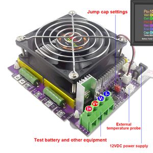 2-200V 150W 23A Intelligent temperaturkontroll DC Power USB-testare Elektronisk belastning Litium Batterikapacitetsutsläppsmätare