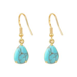 Boho Vintage Turquoise Water Drop Stud Earring for Women Star Heart Flower Tribe Earring 성명 발렌타인 데이 선물 보석