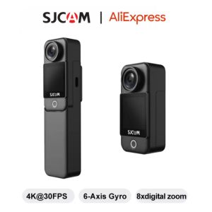 Kameralar Sjcam C300 Action Camera 4K 30fps 6Axis Girro Görüntü Stabilizasyonu Süper Gece Görüşü 5G WiFi Uzak Webcam Sports DV Cam