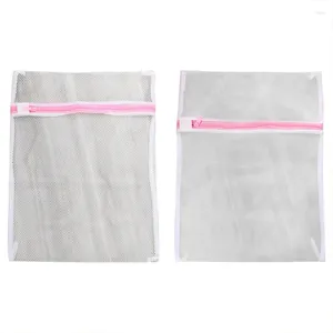 Tvättpåsar Mesh Bag dragkedja Net Fit för tvätt av klädbh undervarig strumpor Maskinuppsättning