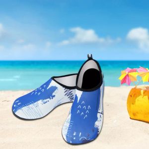 1 paio di scarpe da immersione unisex calzini da nuoto elastico alto elastico scarpe da spiaggia non resistenti all'acqua da donna a piedi nudi calzini acqua