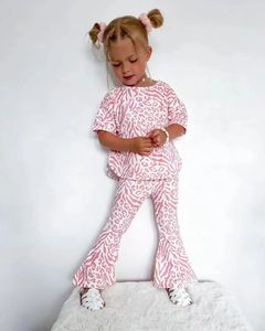 Summer Kids Girls Clothing Sets Roupas de crianças de moda Tops calças 2pcs Roupa Kids Tracksuit 2 3 4 5 6 7 8 Ano 240407