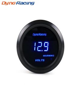 동적 볼트 미터 2QUOT 52mm 디지털 LED 818 볼트 게이지 검은 색 얼굴 파란색 LED 자동차 미터 자동 부품 BX1014655321593