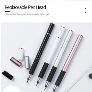 2 I 1 Universal Metal Stylus Pen Ritning Tablet Sensetive Capacitive Screen Touch Pen för Android iPad iPhone Samsung Phone