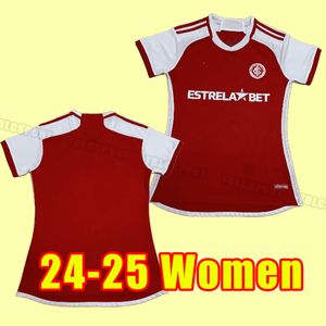 Women 24/25 Sport Club Internacional piłkarskie koszulki 2023 Edenilson Wanderson Taison V.Cuesta R. Dourado Wesley d'Alessandro Football Mundlid 2024 Girl Home Away