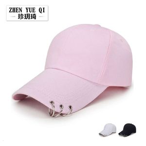 Spring Summer New Light Plate Baseball Men's and Women's Trendy Hanging Leisure Sun Iron Ring Sunshade Hat